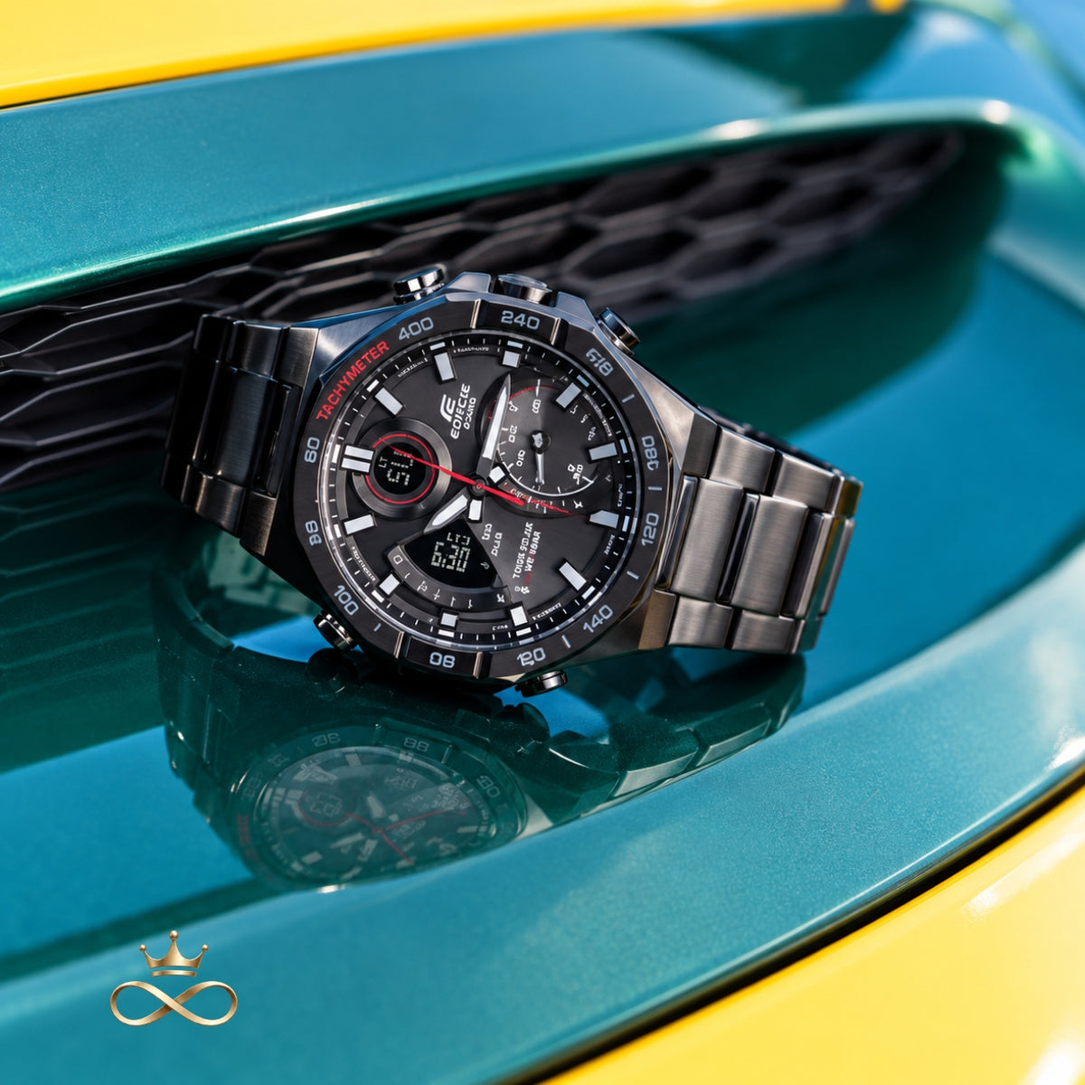 ECB-TX9800R – Solar Bluetooth Hybrid Racing Watch