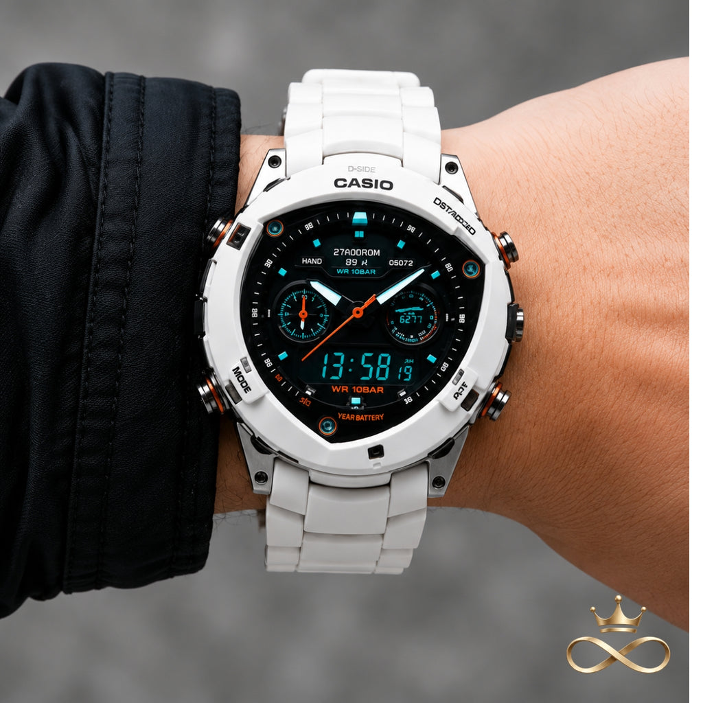 AERONIX X7™ White Fusion Hybrid Watch