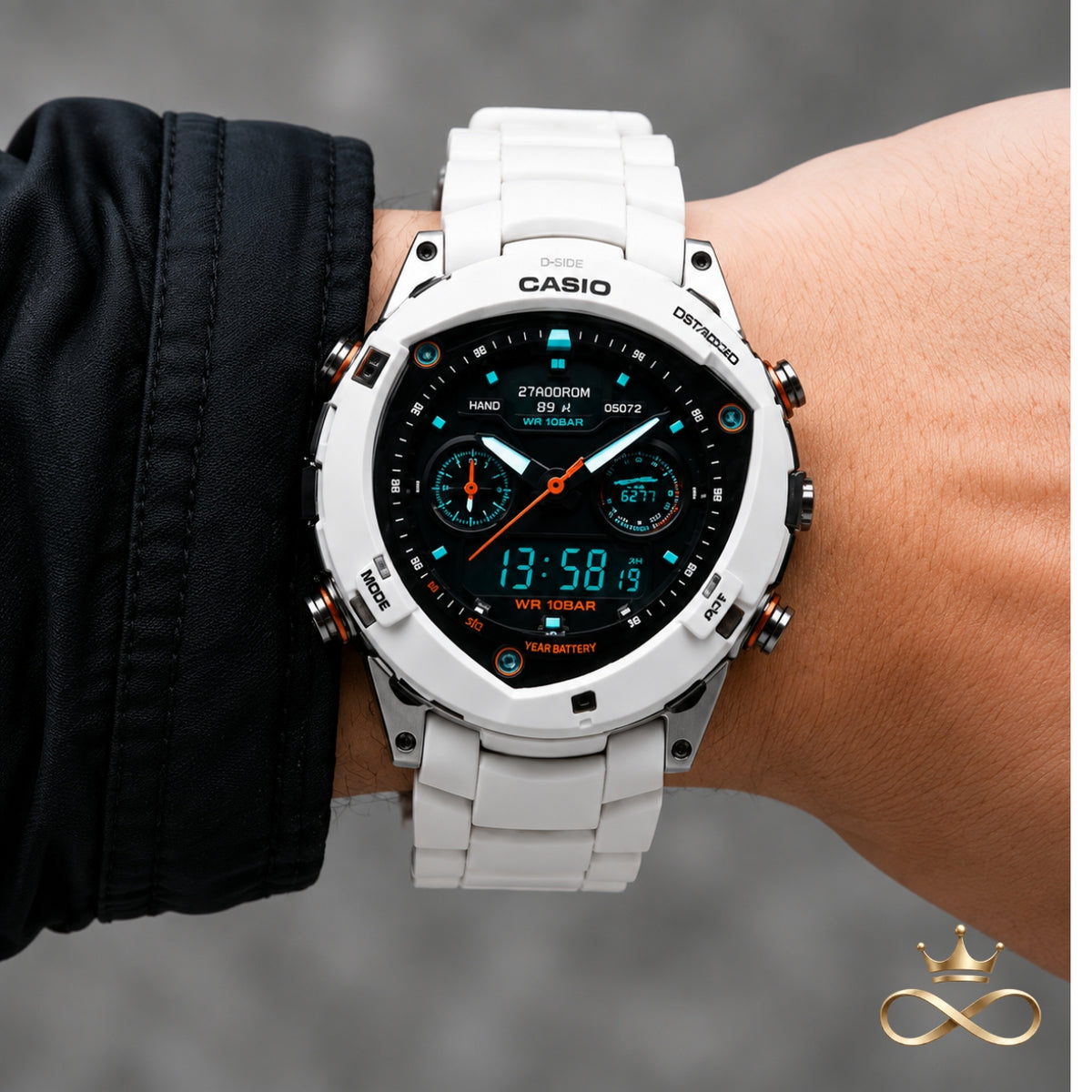 AERONIX X7™ White Fusion Hybrid Watch
