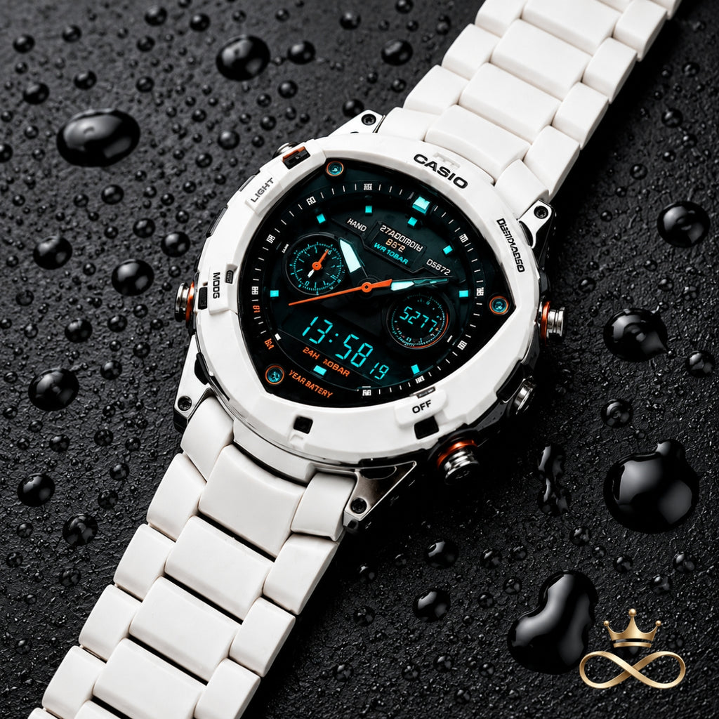AERONIX X7™ White Fusion Hybrid Watch