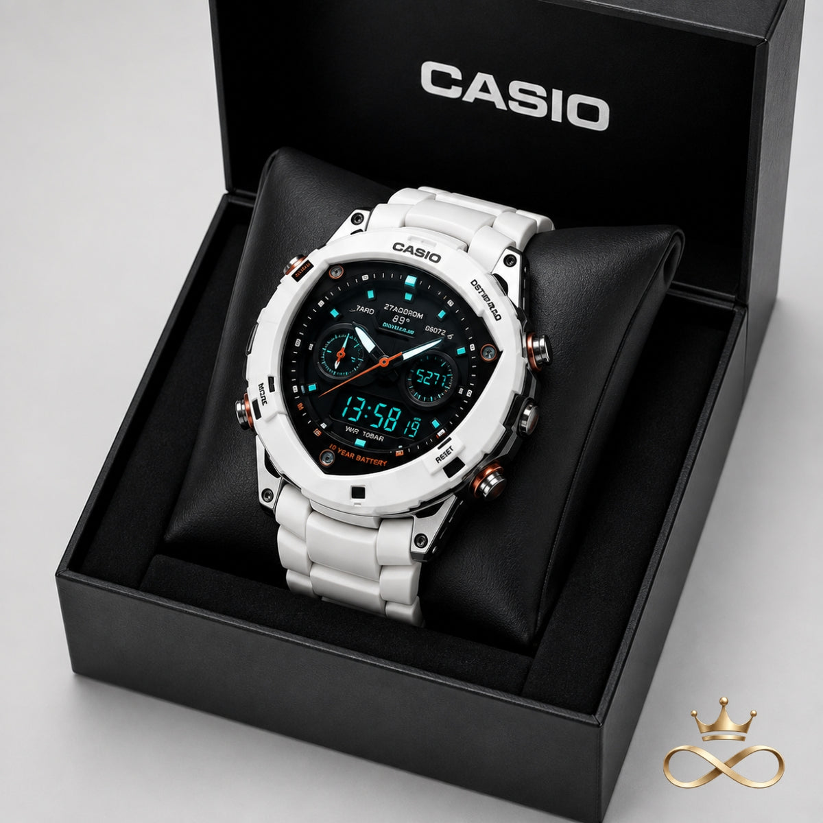 AERONIX X7™ White Fusion Hybrid Watch