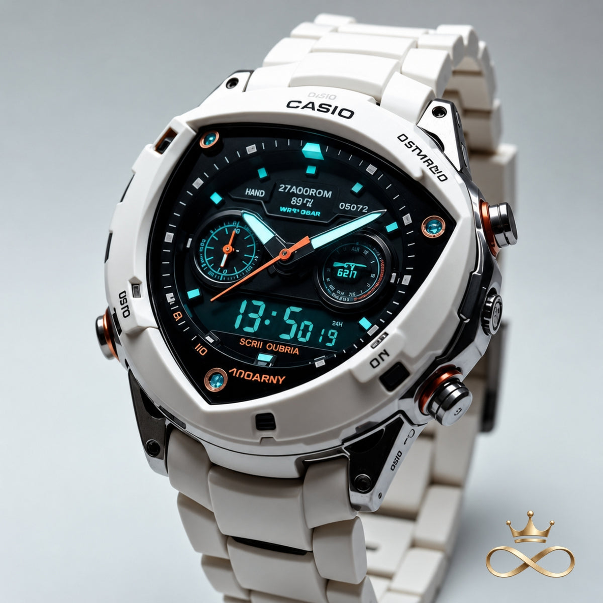 AERONIX X7™ White Fusion Hybrid Watch
