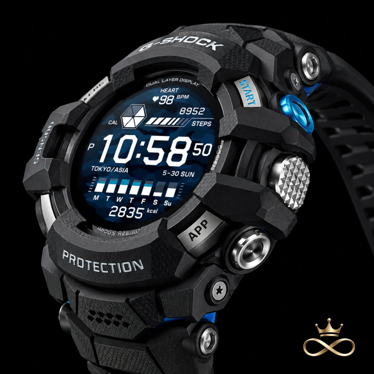 Rugged X20 Multi-Sensor Digital Adventure Watch