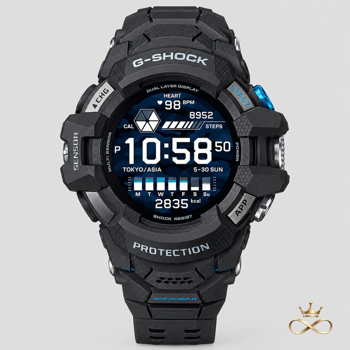 Rugged X20 Multi-Sensor Digital Adventure Watch